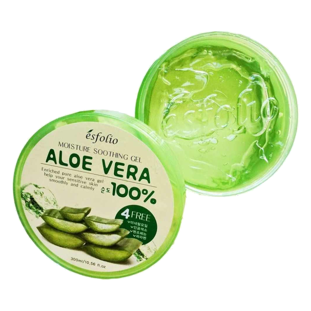 Esfolio – Aloe Vera 100% Moisture Soothing Gel, 300ml