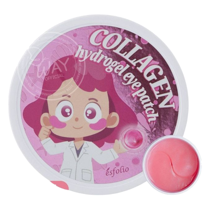 Esfolio – Collagen Hydrogel Eye Patch, 60 Sheets