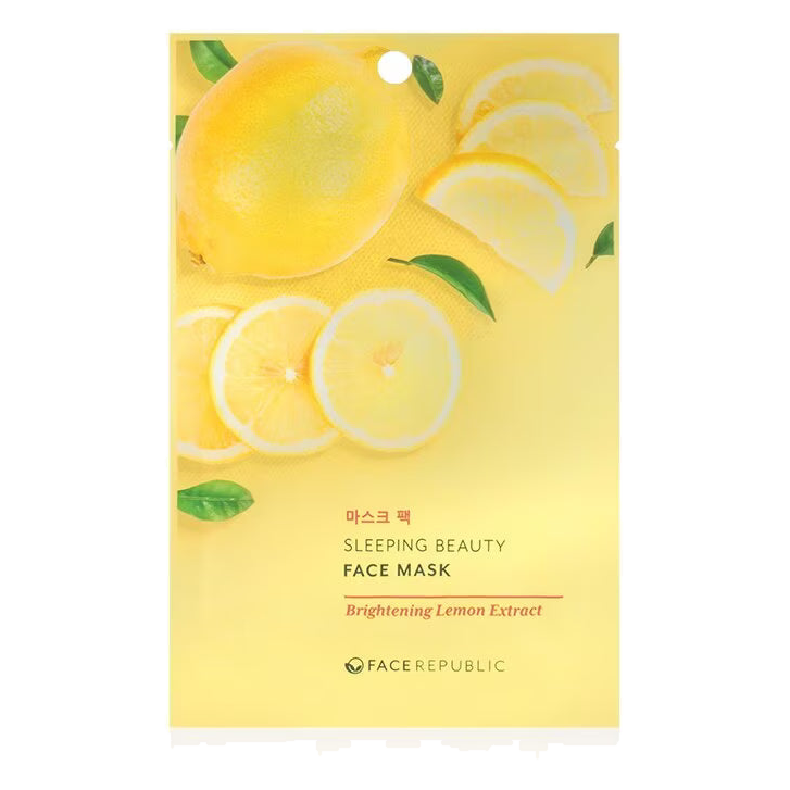 Face Republic – Sleeping Beauty Face Mask Brightening Lemon Extract, 23ml, 1 piece