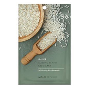 Face Republic – Sleeping Beauty Face Mask Whitening Rice Formula, 23ml, 1 piece