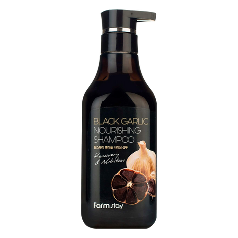 Farmstay – Black Garlic Nourishing Shampoo – 530ml