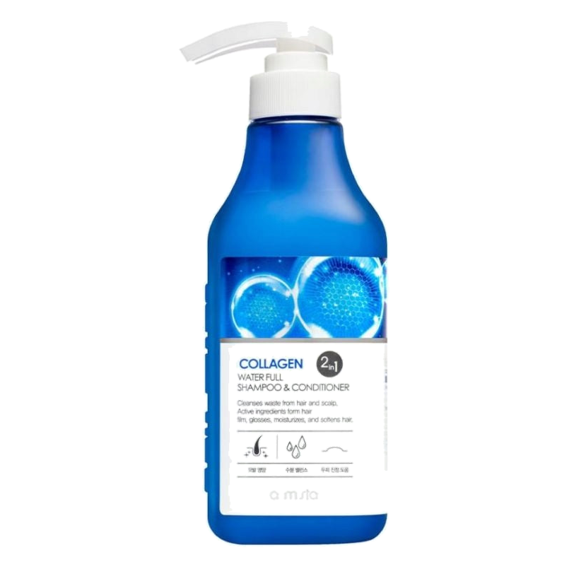 Farmstay – Collagen Water Full Shampoo & Conditioner – 530ml