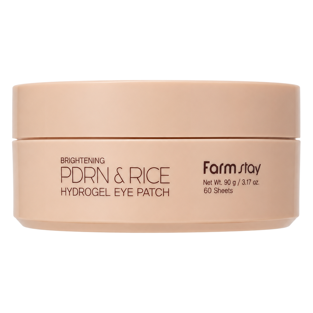 Farmstay – Farmstay Brightening PDRN & Rice Hydrogel Eye Patch, 60 patches