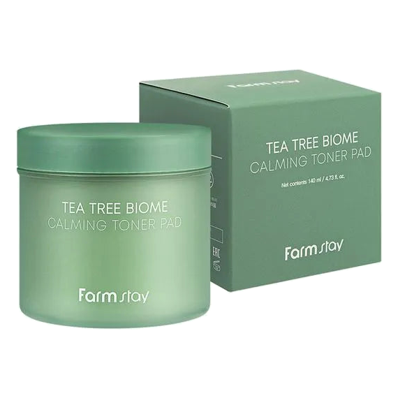 Farmstay – Tea Tree Biome Toner Pads with Soothing Effect – 140 ml