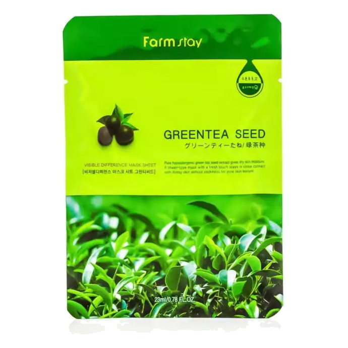 Farmstay – Visible Difference Mask Pack Green Tea Seed 23ml