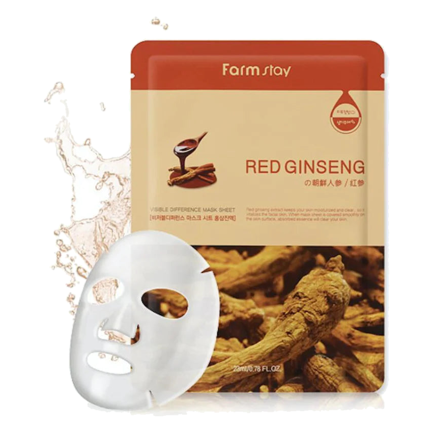 Farmstay – Visible Difference Mask Pack Red Ginseng – 23ml