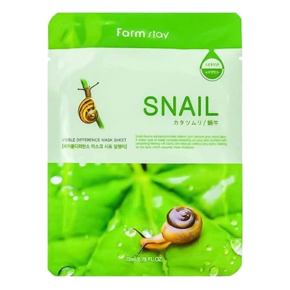 Farmstay – Visible Difference Mask Sheet – Snail – 1pc