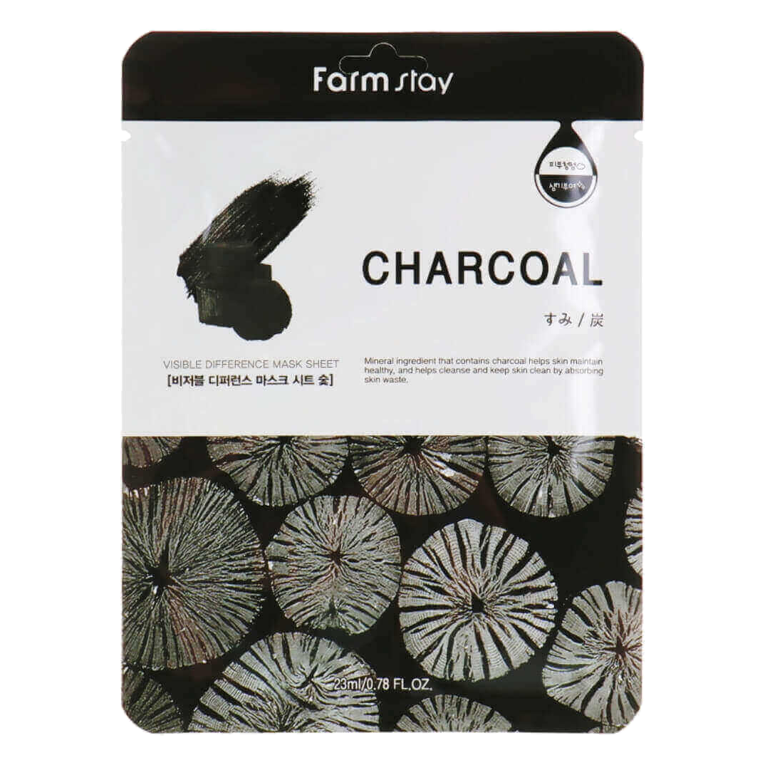 Farmstay – Visible Difference Mask Sheet Charcoal – 23ml