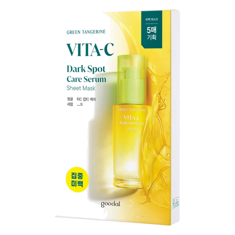Goodal – Green Tangerine Vita-C Dark Spot Care Serum Mask Alpha, (5 sheets)