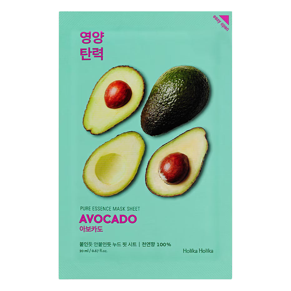 Holika Holika – Pure Essence Mask Sheet, Avocado, 23ml
