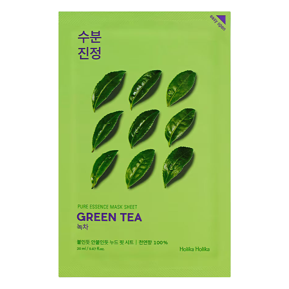 Holika Holika – Pure Essence Mask Sheet, Green Tea, 23ml