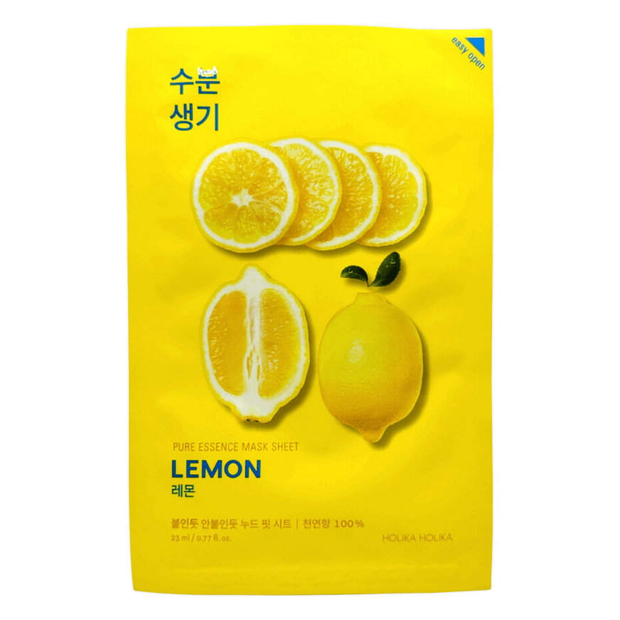 Holika Holika – Pure Essence Mask Sheet, Lemon, 23ml