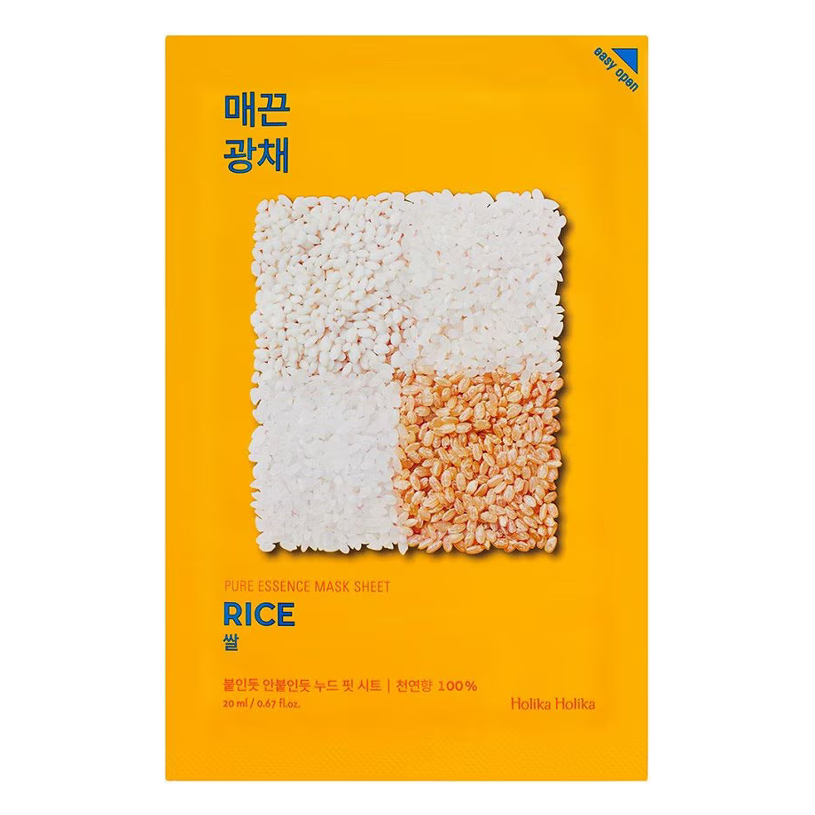 Holika Holika – Pure Essence Mask Sheet, Rice, 23ml