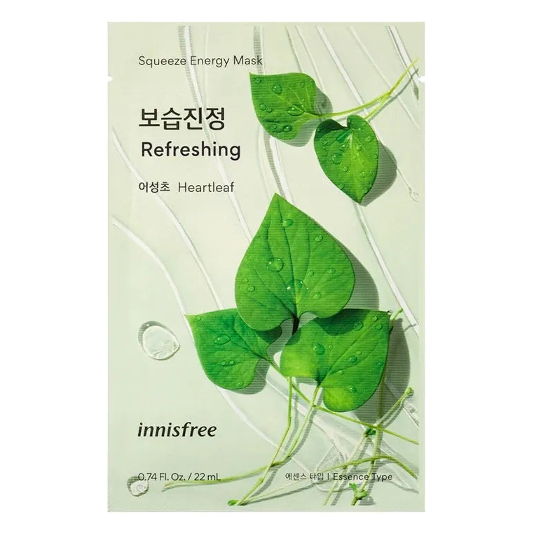 Innisfree – Heartleaf Energy Mask, 22ml, 1 piece