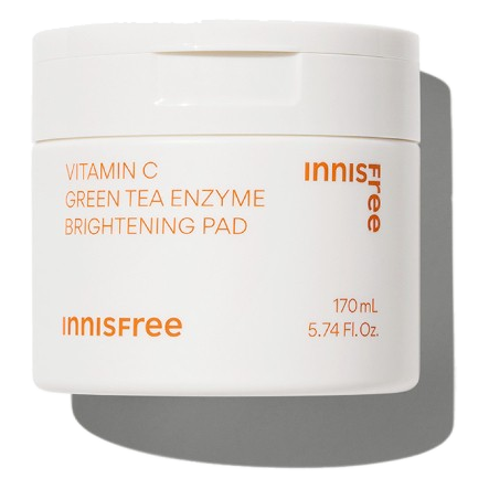 Innisfree – Vitamin C Green Tea Brightening Pad, 170ml, 60ea