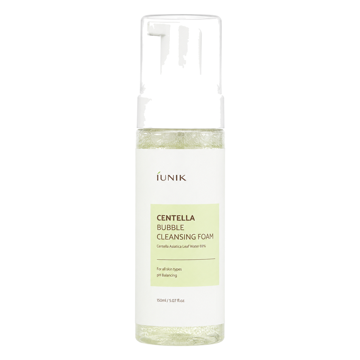 iUNIK – Centella Bubble Cleansing Foam, 150ml