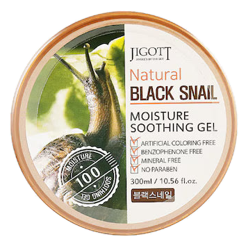 Jigott – Natural Black Snail Moisture Soothing Gel, 300ml