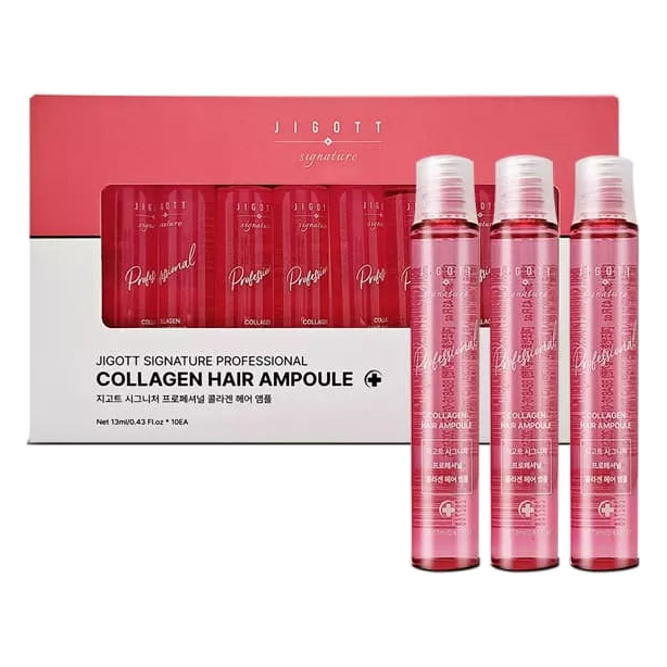 Jigott – Signature Professional Collagen Hair Ampoule, 13ml*10ea