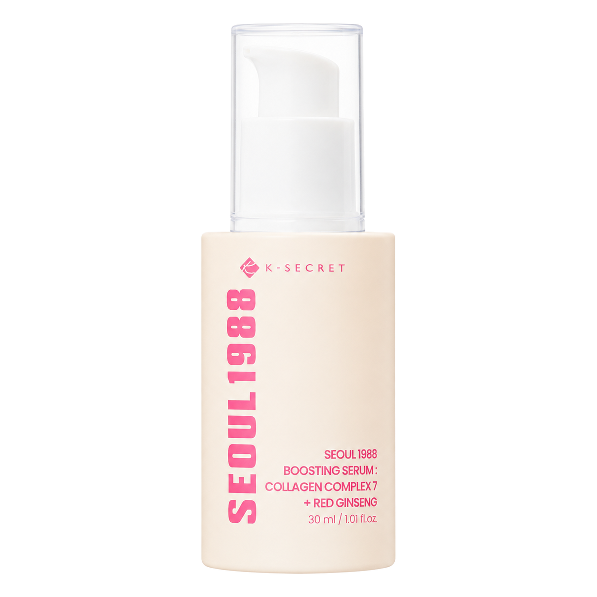 K-SECRET – SEOUL 1988 Boosting Serum: Collagen Complex 7 + Red Ginseng – 30ml