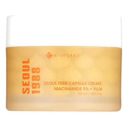 K-SECRET – Seoul 1988 Capsule Cream: Niacinamide 5% + Yuja, 50ml