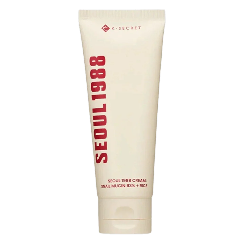 K-SECRET – SEOUL 1988 Cream : Snail Mucin 93% + Rice – 100ml
