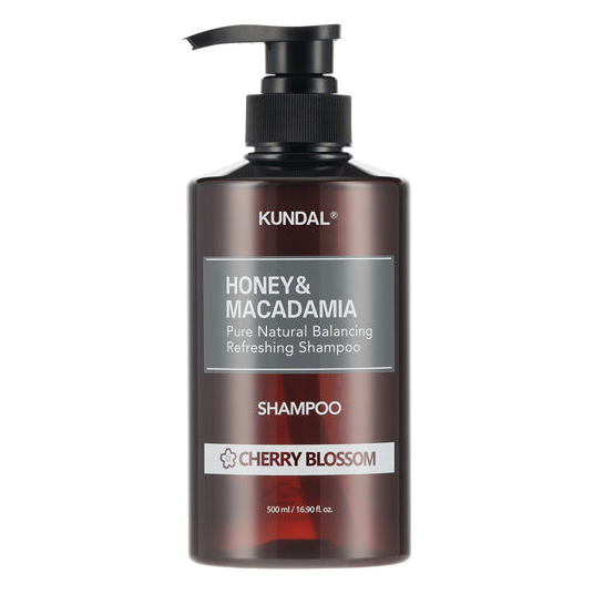 KUNDAL – Honey & Macadamia Nature Shampoo, Cherry Blossom, 500ml