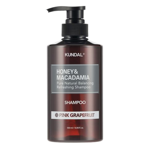 KUNDAL – Honey & Macadamia Nature Shampoo, Pink Grapefruit, 500ml