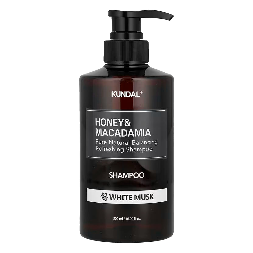KUNDAL – Honey & Macadamia Nature Shampoo, White Musk, 500ml