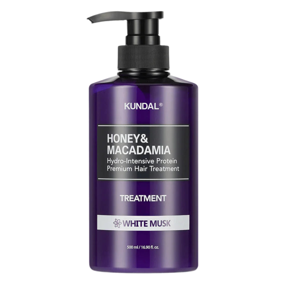 KUNDAL – Honey & Macadamia Protein Treatment, White Musk, 500ml