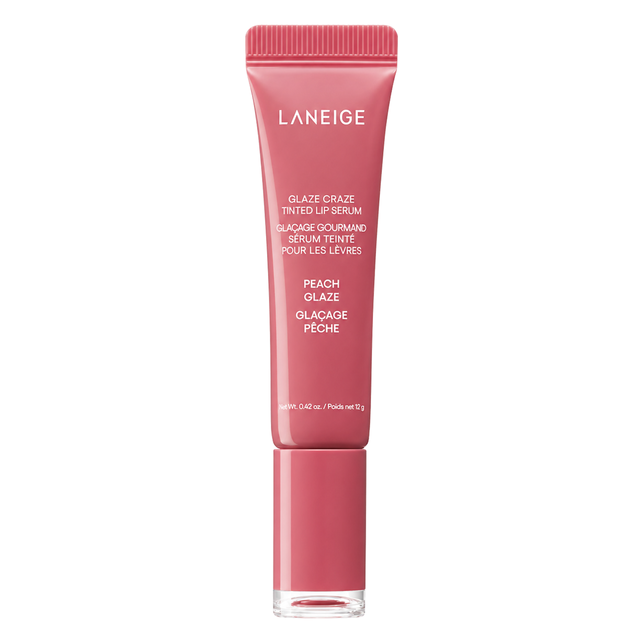 LANEIGE – Glaze Craze Tinted Lip Serum (Peach Glaze), 12g