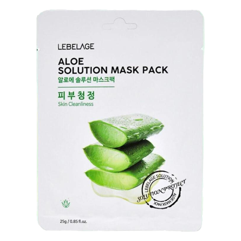 LEBELAGE – Aloe Solution Mask Pack, 25g, 1pc