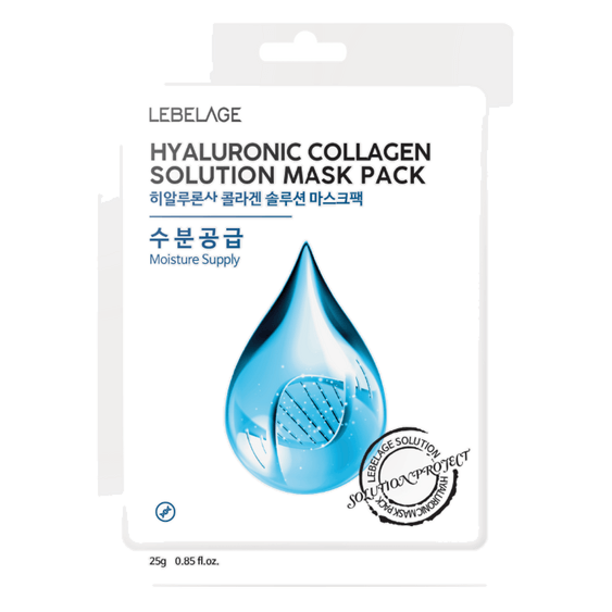LEBELAGE – Hyaluronic Collagen Solution Mask Pack, 25g, 1pc