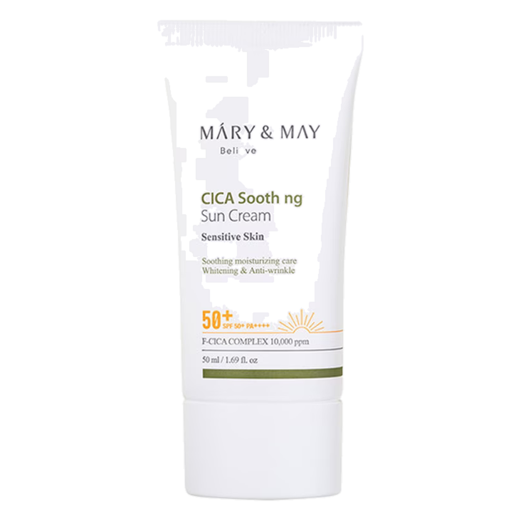 Mary & May – Cica Soothing Protection Cream SPF 50+, 50 ml