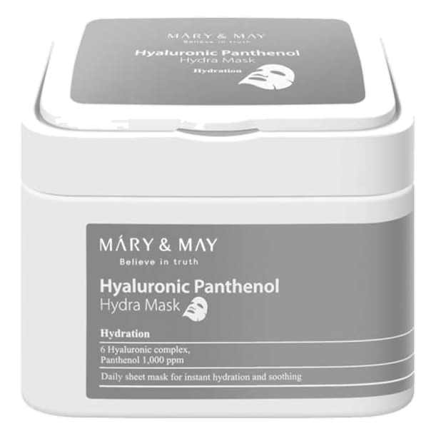 Mary & May – Hyaluronic Panthenol Hydra Mask, 30pc