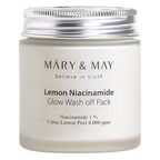 Mary & May – Lemon Niacinamide Glow Wash Off Pack, 125g