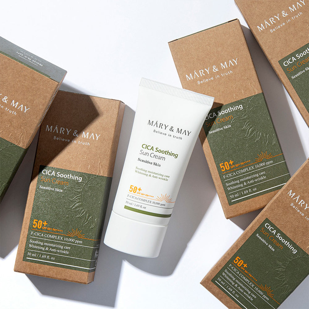 Mary & May Mary&May CICA Soothing Sun Cream SPF50+ PA++++ 50 ml — Wholesale