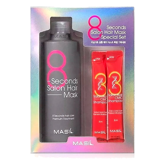 Masil – 8 Second Hairdressing Hair Mask Set, 350ml + 2 x 8ml