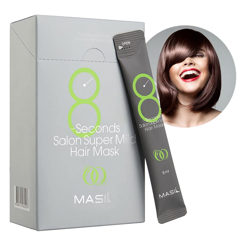 Masil – 8 Seconds Salon Supermild Hair Mask Stick Pouch, 8pcs x 20ml