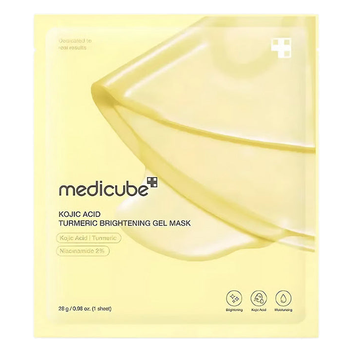 Medicube – Kojic Acid Turmeric Brightening Gel Mask, 28g, 1 piece