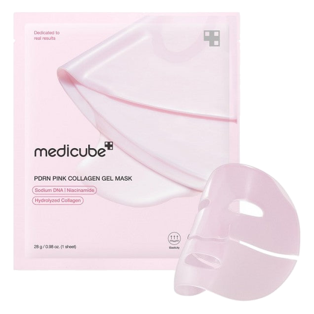 Medicube – PDRN Pink Collagen Gel Mask – 28g, 1 mask piece