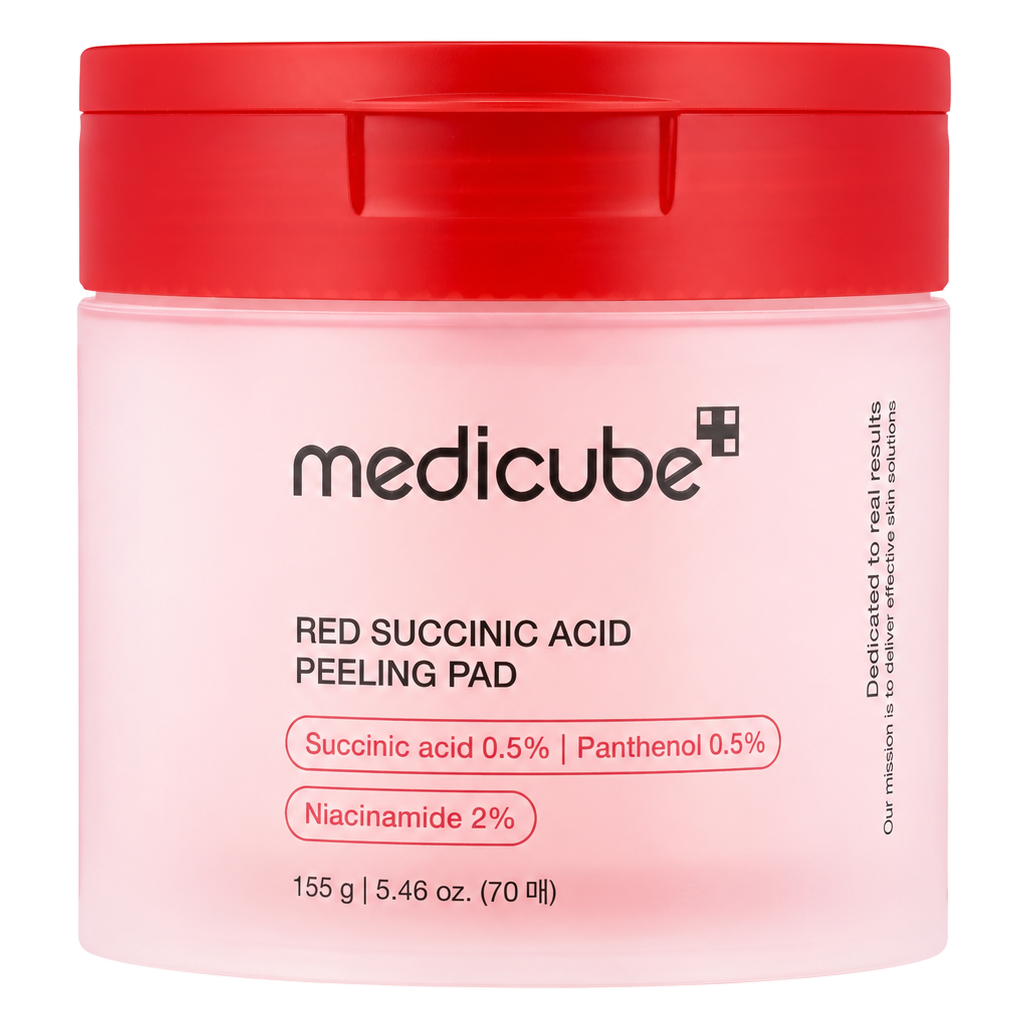 Medicube – Red Succinic Acid Peeling Pad, 70 pads / 155g