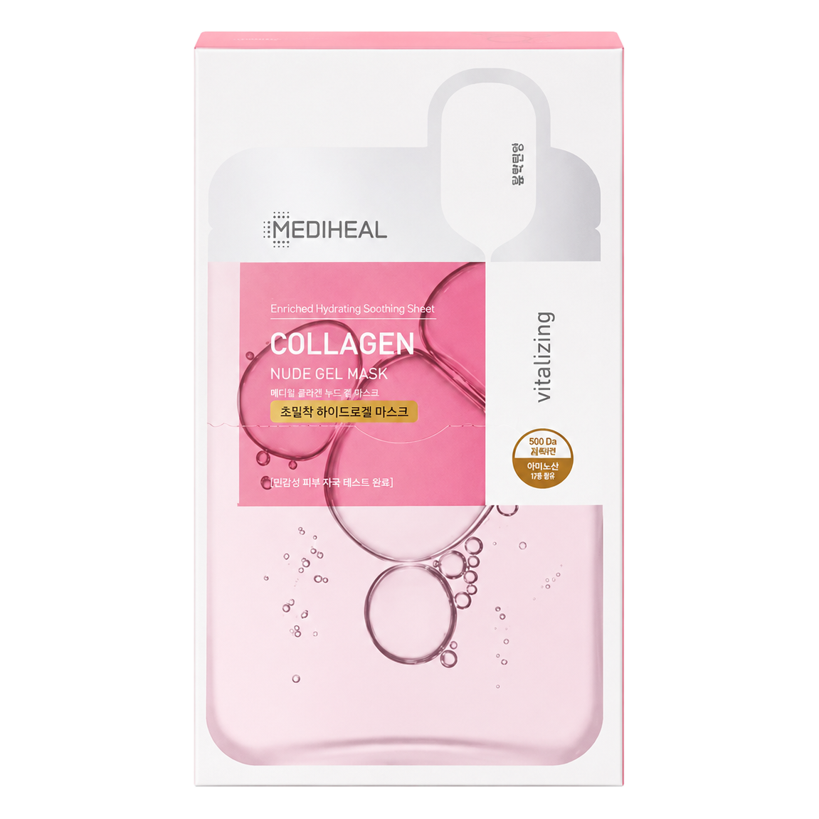 MEDIHEAL – Collagen Nude Gel Mask, 10 Sheets