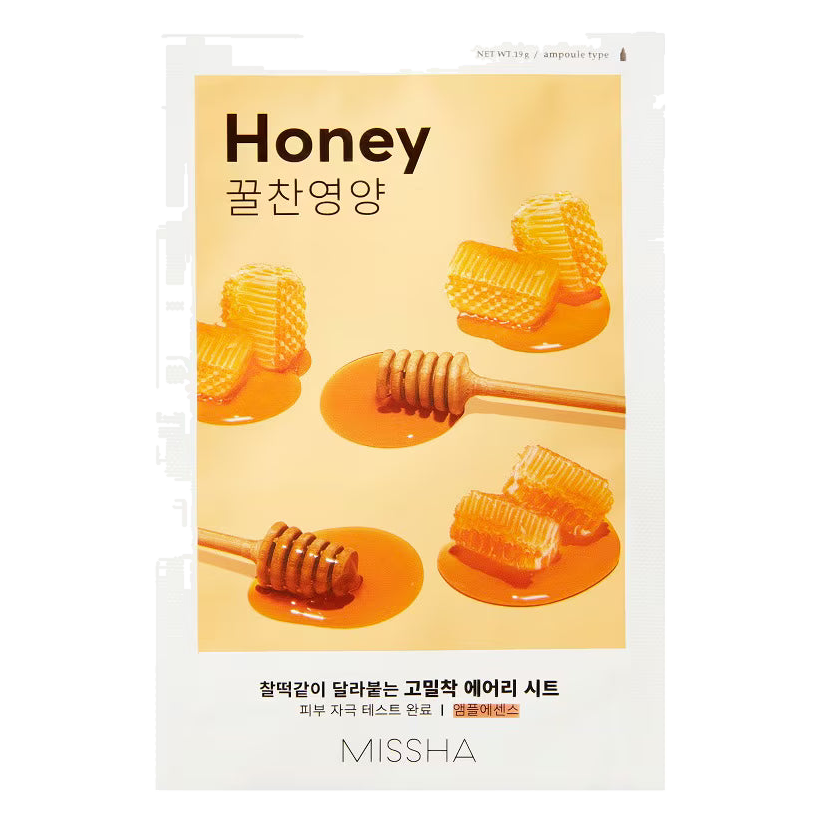 Missha – Airy Fit Sheet Mask – Honey, 19g