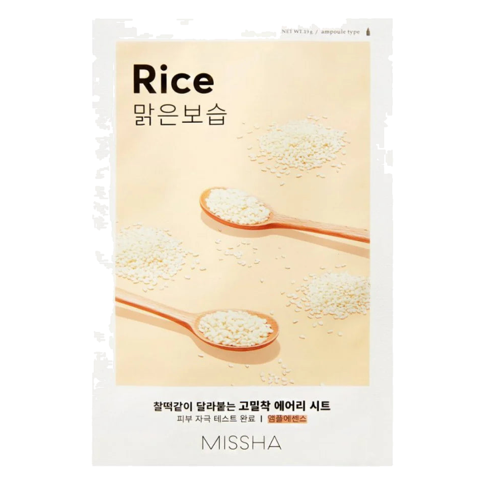 Missha – Airy Fit Sheet Mask Rice, 19g