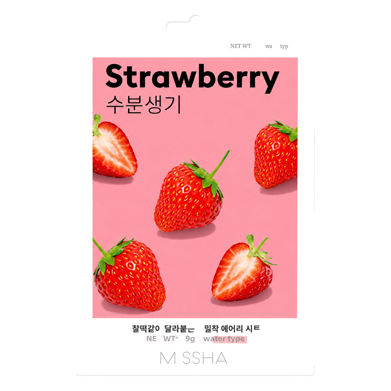 MISSHA – Airy Fit Sheet Mask Strawberry, 1 sheet