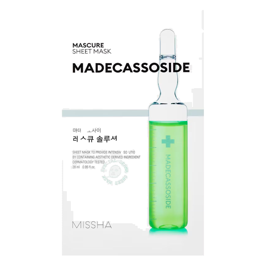 MISSHA – Mascure Solution Sheet Mask, Madecassoside, 28ml