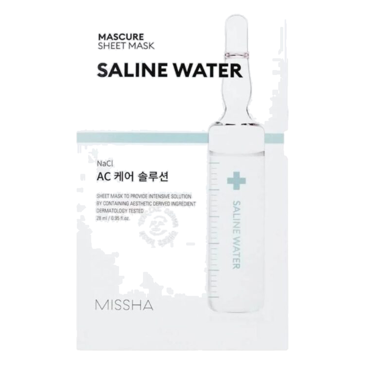 MISSHA – Mascure Solution Sheet Mask, Saline Water, 28ml