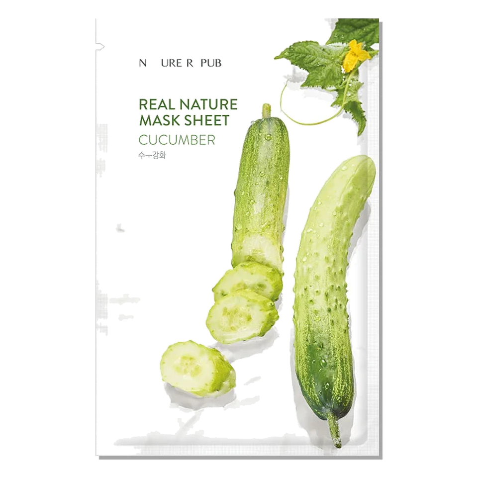 Nature Republic – Real Nature Sheet Mask, Cucumber, 23ml, 1 piece
