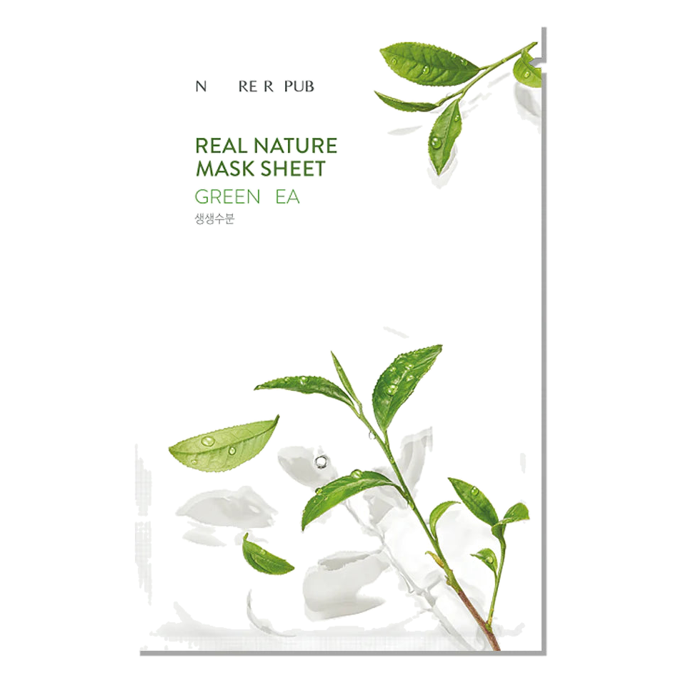 Nature Republic – Real Nature Sheet Mask, Green Tea, 23ml, 1 piece