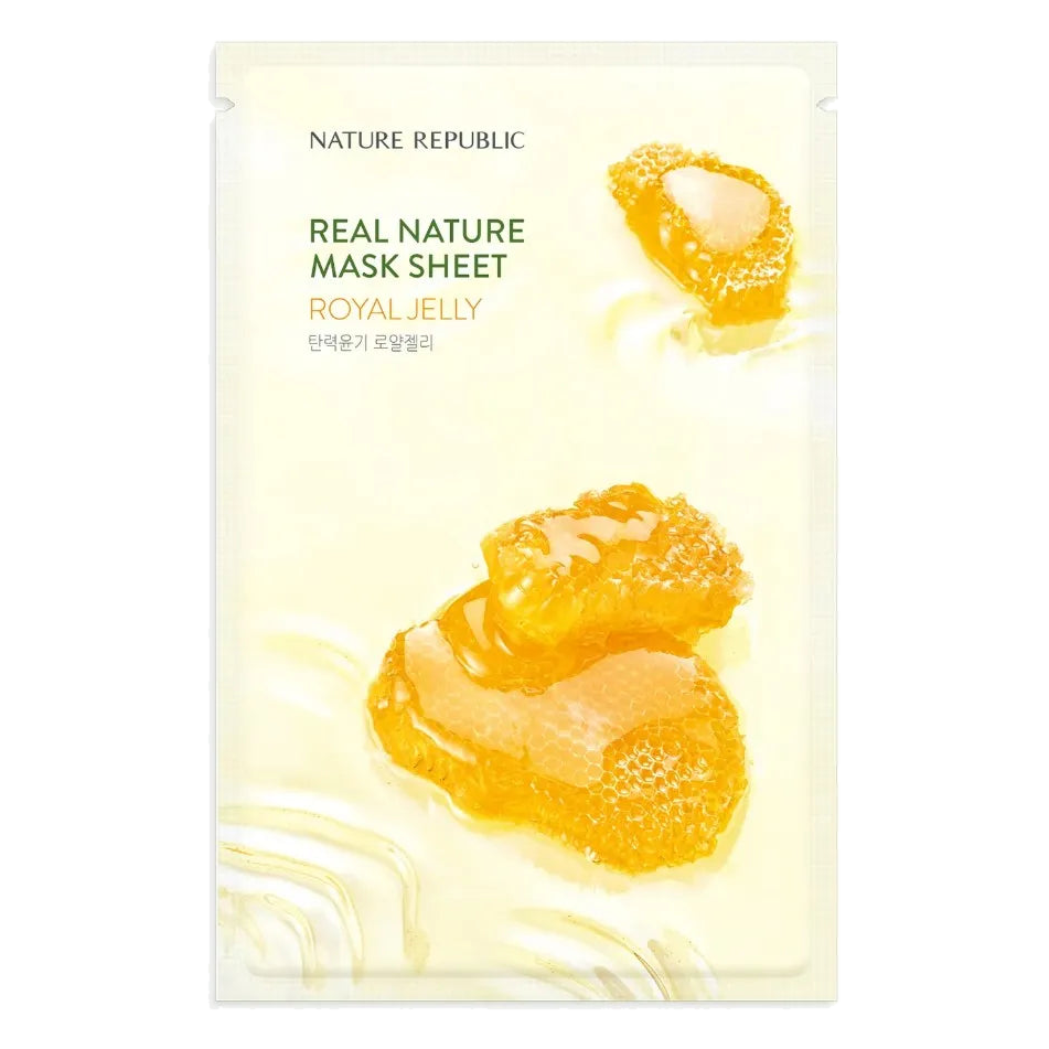 Nature Republic – Real Nature Sheet Mask, Royal Jelly, 23ml 1 piece